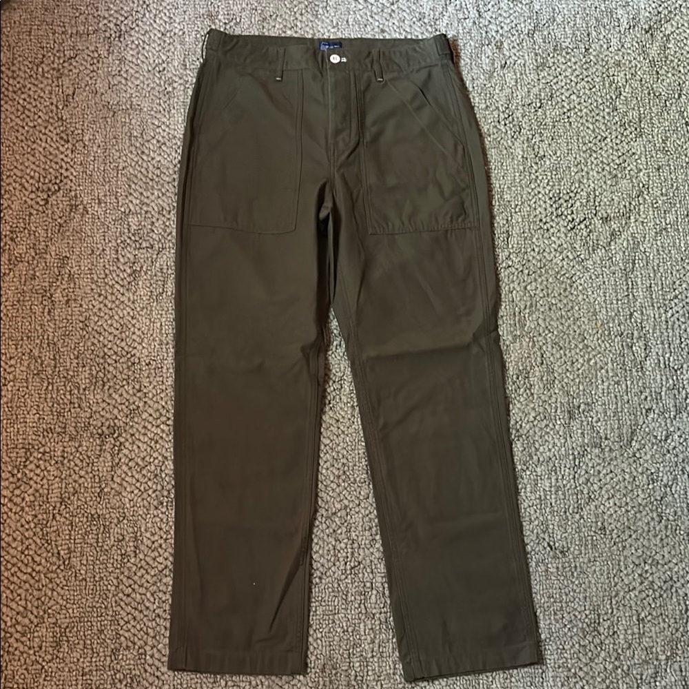 J. Crew Men's Olive Cargo Pants